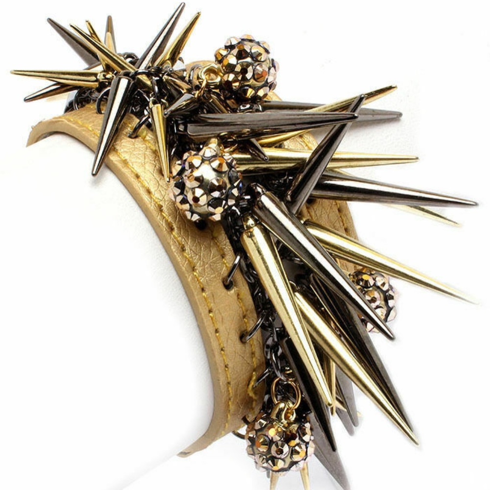 Leather Spikes Bracelet